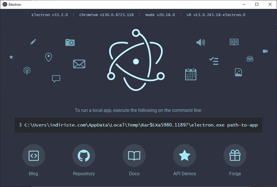 Electron indir